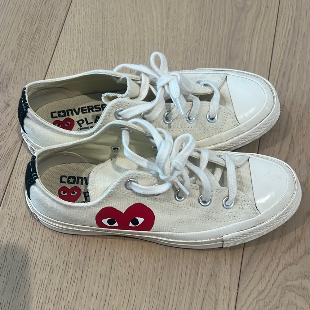 Converse Play White and Red Sneakers